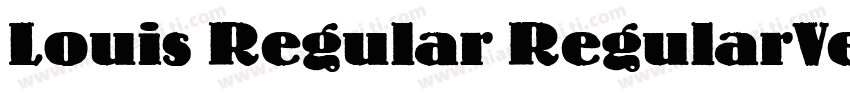 Louis Regular RegularVersion 1306字体转换